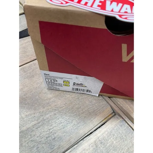 New US1 YT Kids Vans Ward Skate Shoes Sneakers Youth Glow Fish Parisian Night