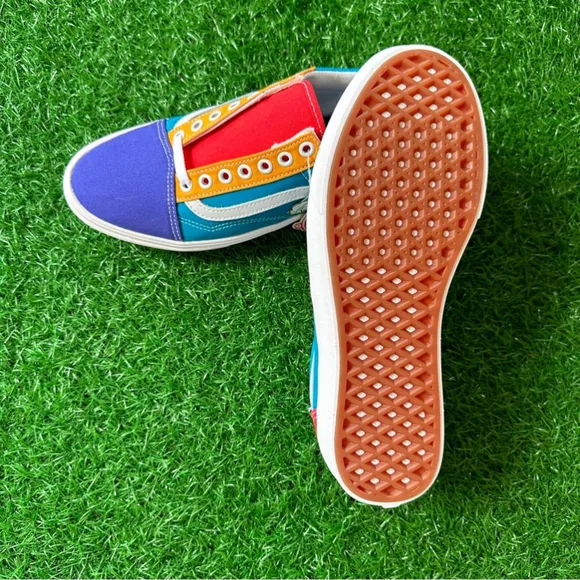 🍀New Vans Comfycush Old Skool Multi Block