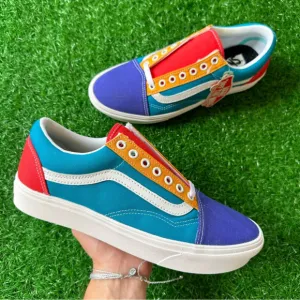 🍀New Vans Comfycush Old Skool Multi Block