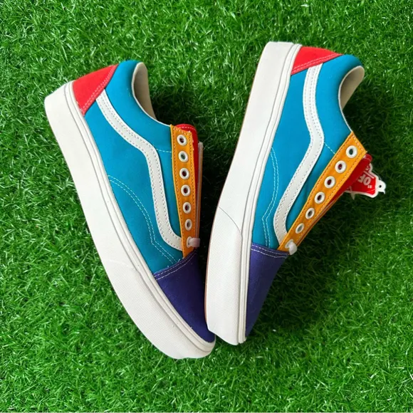🍀New Vans Comfycush Old Skool Multi Block