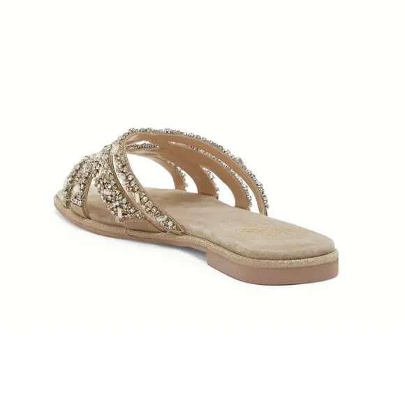 NEW Vince Camuto Sizes 8, 9, 10 Katia Sandal - Vison / Gold