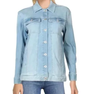 NEW Vince Camuto Trucker Short Denim Denim Jacket (VCXX013)