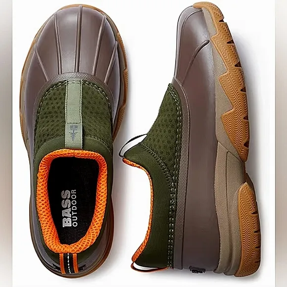 New w/Box Bass Outdoors Women's Field Low-Top Duck Slip-On Shoes Size 8