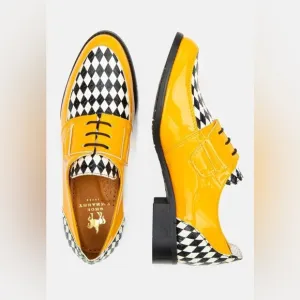 New Wolf &amp; Badger Embassy London USA - Madness - Sun Burst Yellow Size 38