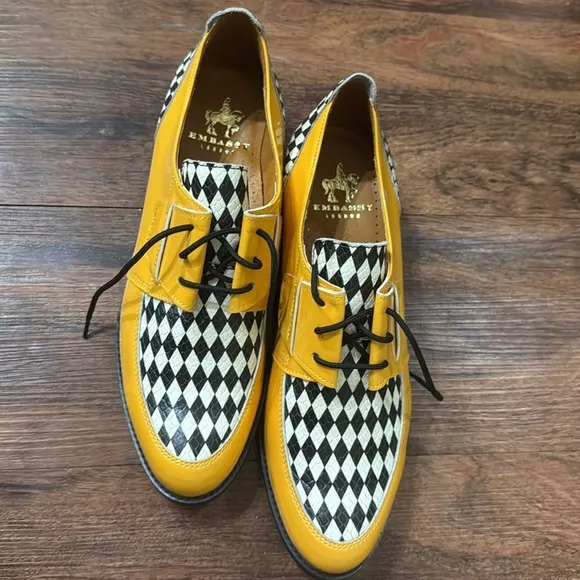 New Wolf &amp; Badger Embassy London USA - Madness - Sun Burst Yellow Size 38