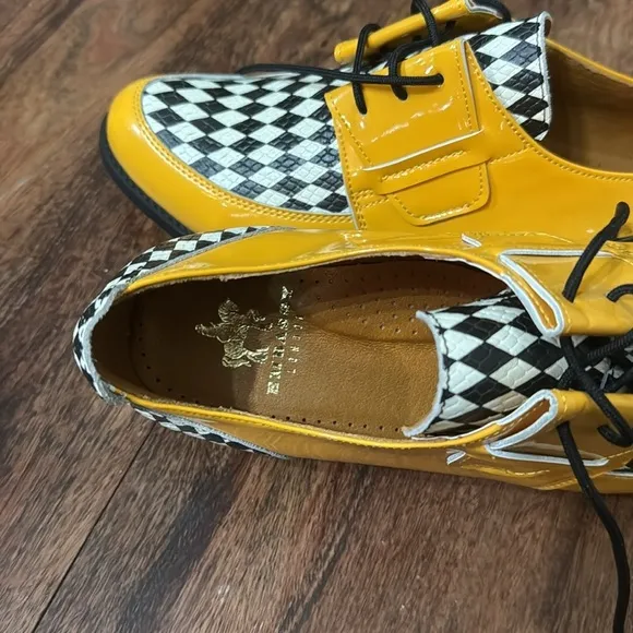 New Wolf &amp; Badger Embassy London USA - Madness - Sun Burst Yellow Size 38