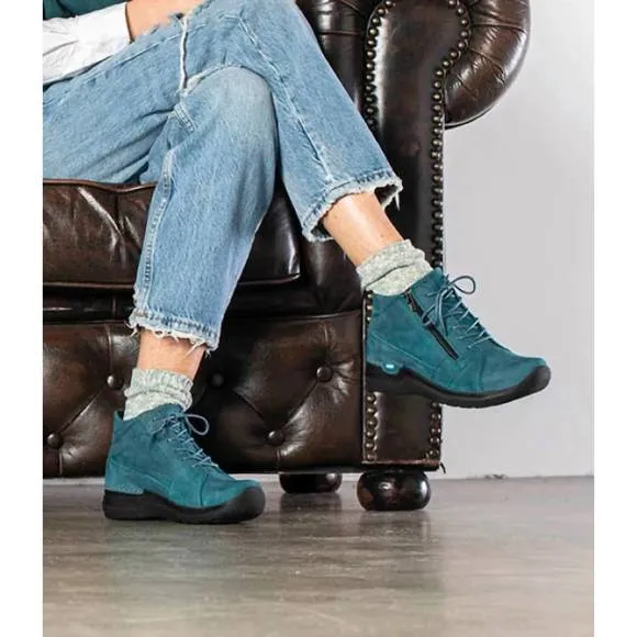 NEW WOLKY women's why shoes in petrol nubuck