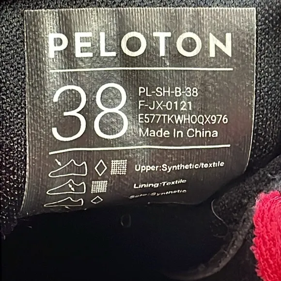 NIB Peloton Cycling Shoes for Peloton Bike Black Triple Strap Womens Sz 38