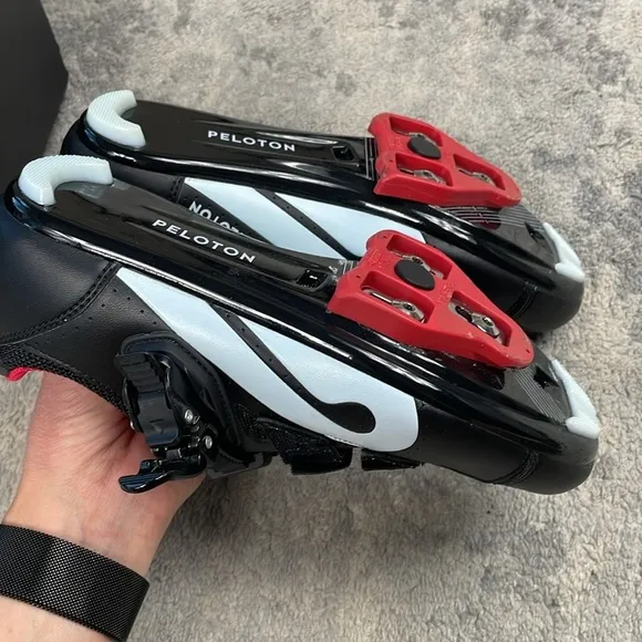 NIB Peloton Cycling Shoes for Peloton Bike Black Triple Strap Womens Sz 38
