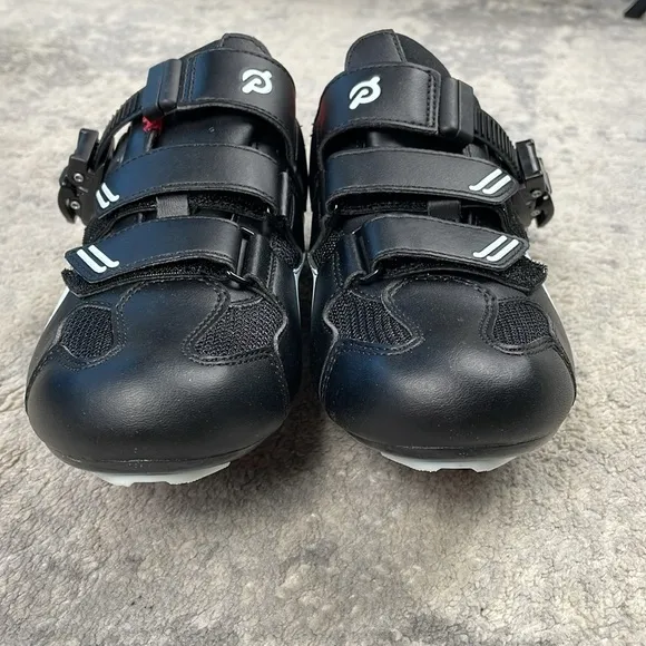 NIB Peloton Cycling Shoes for Peloton Bike Black Triple Strap Womens Sz 38