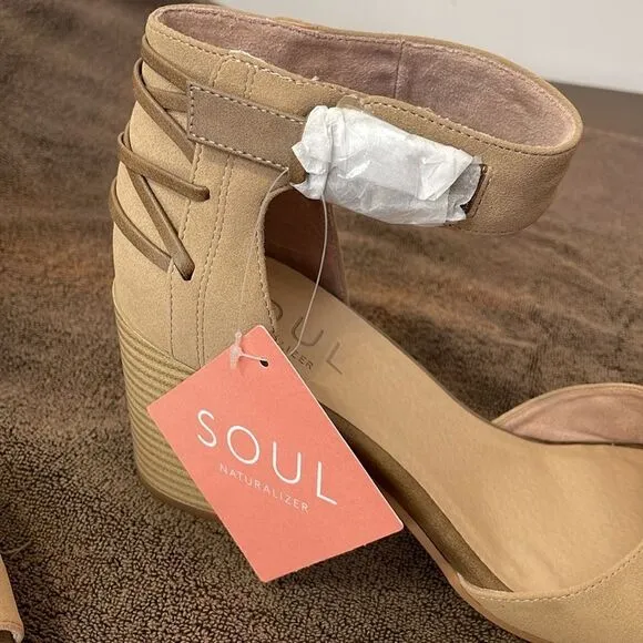 NIB Soul Naturalizer Block Heel Sandals Shoes Size 11 11M