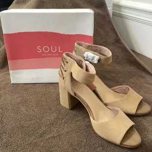 NIB Soul Naturalizer Block Heel Sandals Shoes Size 11 11M