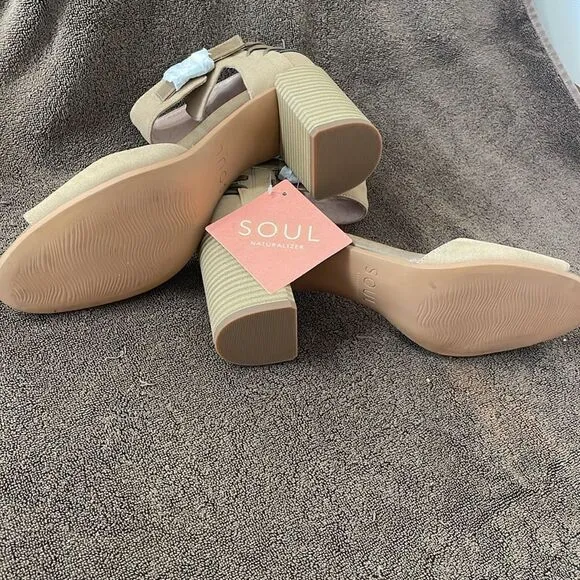NIB Soul Naturalizer Block Heel Sandals Shoes Size 11 11M