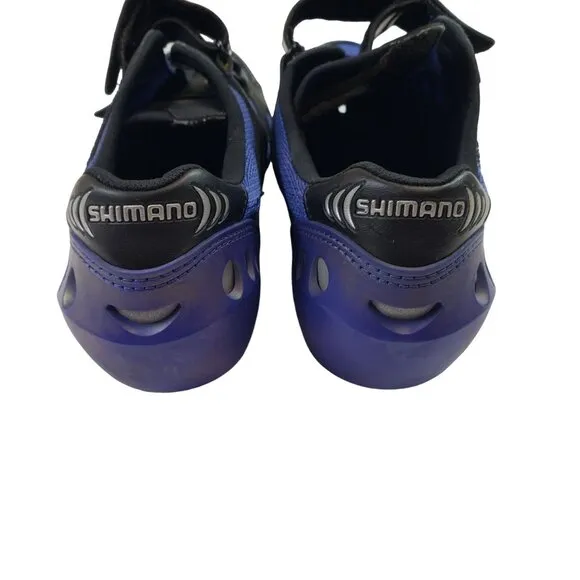 NIB/NWT Shimano SH-R096B Road Cycling Shoes Black/Blue Size 47/12.5 US