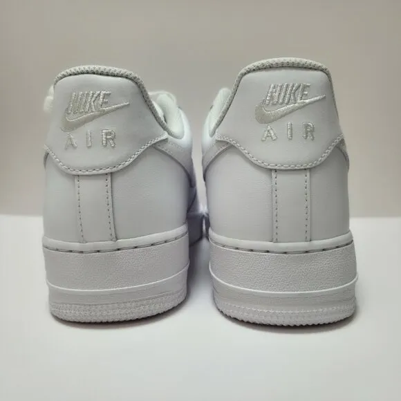 Nike Air Force 1 '07 Low Shoes CD4 Triple White CW2288 111 Mens 10 Women's 11.5