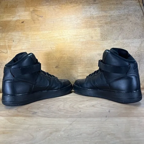 Nike Air Force 1 High ‘07 Mens Size 11 Shoes Sneakers Triple Black 315121-032