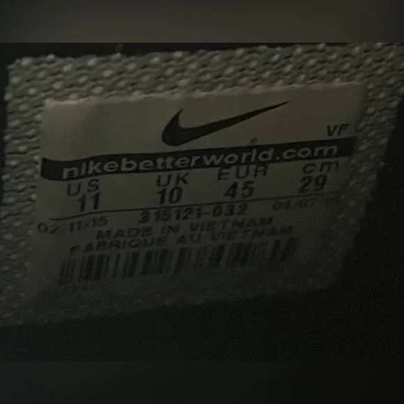 Nike Air Force 1 High ‘07 Mens Size 11 Shoes Sneakers Triple Black 315121-032