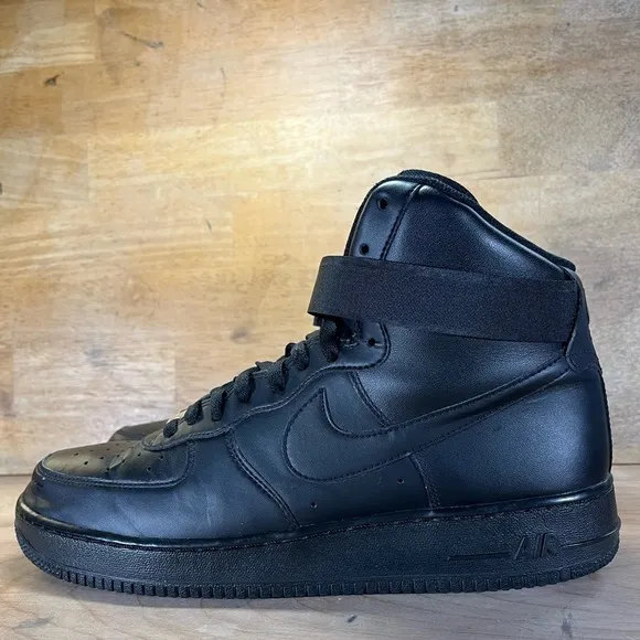 Nike Air Force 1 High ‘07 Mens Size 11 Shoes Sneakers Triple Black 315121-032