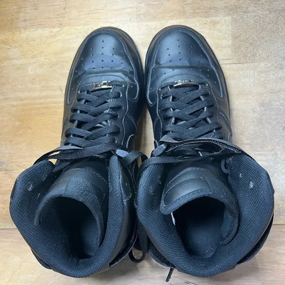 Nike Air Force 1 High ‘07 Mens Size 11 Shoes Sneakers Triple Black 315121-032