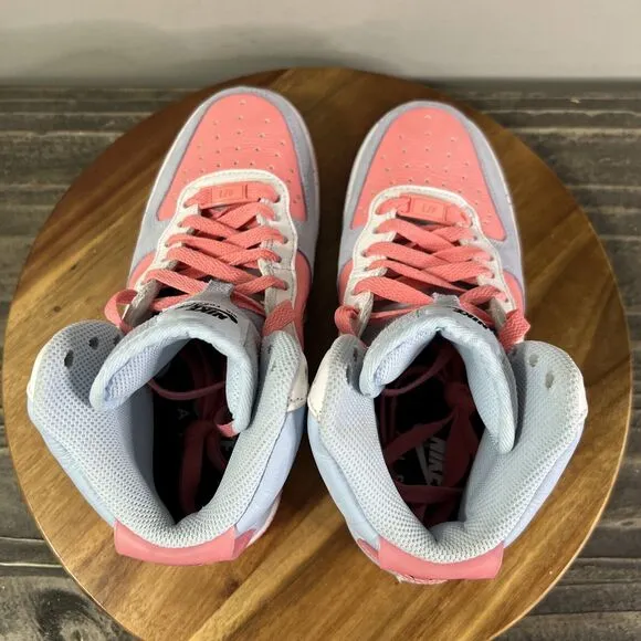 Nike Air Force 1 High By You Women’s Size 5 Pink Blue White Shoes Sneakers