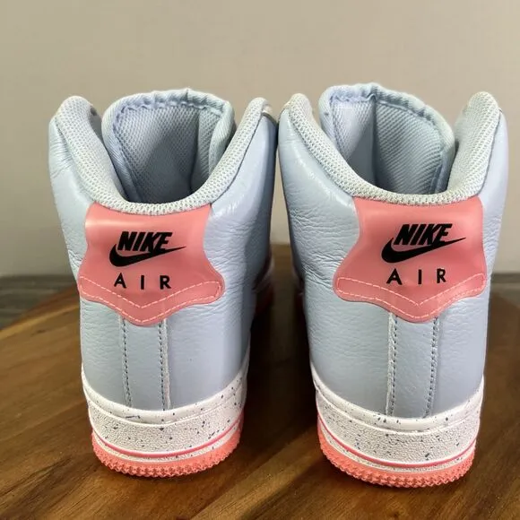 Nike Air Force 1 High By You Women’s Size 5 Pink Blue White Shoes Sneakers