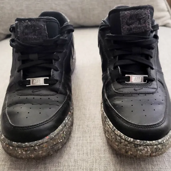 Nike Air Force 1 KSA GS Black Recycled Retro Size 6Y = Mens 6 Womens 7.5
