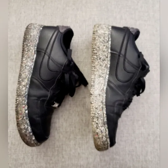 Nike Air Force 1 KSA GS Black Recycled Retro Size 6Y = Mens 6 Womens 7.5