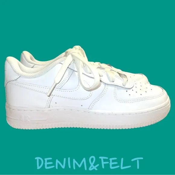 Nike Air Force 1 LE Big Kids' Shoes | Color: Triple White | NEW/NIB!!👟