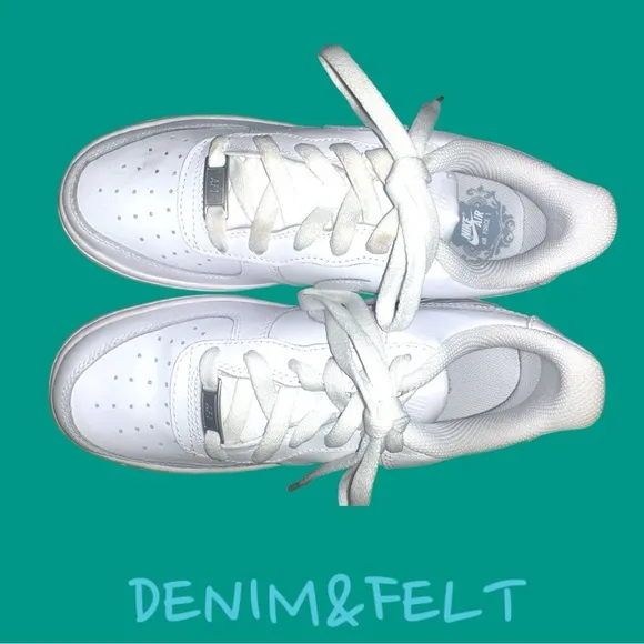 Nike Air Force 1 LE Big Kids' Shoes | Color: Triple White | NEW/NIB!!👟