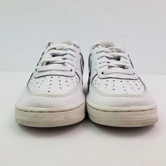 Nike Air Force 1 LE Low Kids Size 11c Triple White Sneaker Shoes DH2925-111
