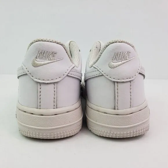 Nike Air Force 1 LE Low Kids Size 11c Triple White Sneaker Shoes DH2925-111