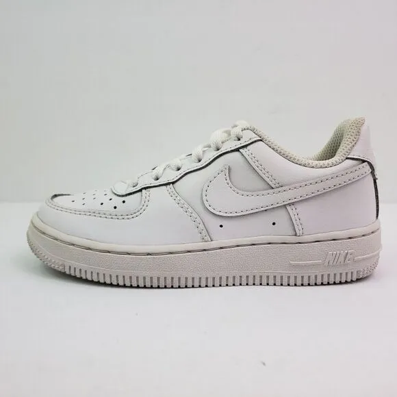 Nike Air Force 1 LE Low Kids Size 11c Triple White Sneaker Shoes DH2925-111