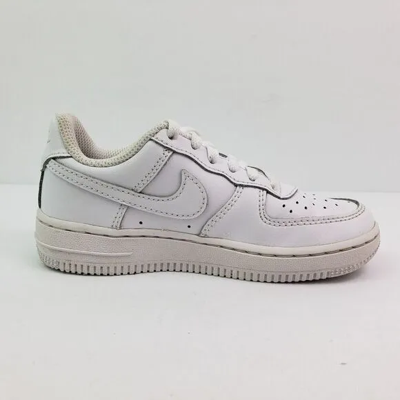 Nike Air Force 1 LE Low Kids Size 11c Triple White Sneaker Shoes DH2925-111