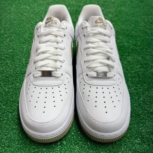 Nike Air Force 1 Low '07 White Neutral Olive Mens Shoes FJ4146-110 VNDS Sz 8.5