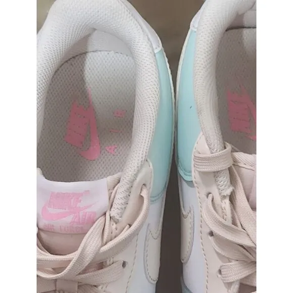 NIKE Air Force 1 Low Emerald Rise Guava Ice Green/Beige youth size 7y No Box