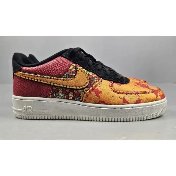 Nike Air Force 1 Low Sneakers GS 6.5Y, Womens 8 &quot;Chinese New‎ Year&quot; AV5167-600