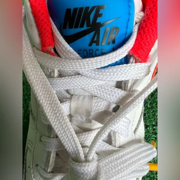 Nike Air Force 1 LV8 GS Offset Swoosh White Red Blue DX1787-100 5.5Y Women’s 7