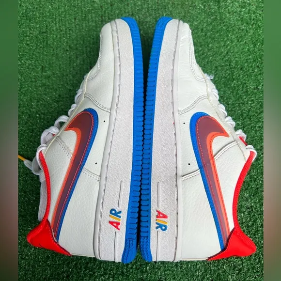 Nike Air Force 1 LV8 GS Offset Swoosh White Red Blue DX1787-100 5.5Y Women’s 7