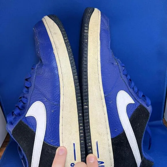 Nike Air Force 1 Sneakers - Blue &amp; Black - Classic 11.5