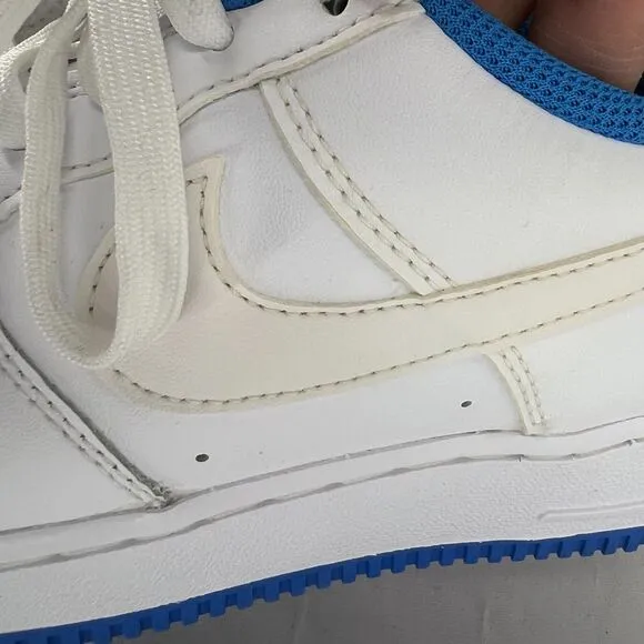 Nike Air Force 1 sneakers Low ESS GS Youth 6 Blue white shoes lace up DV1331