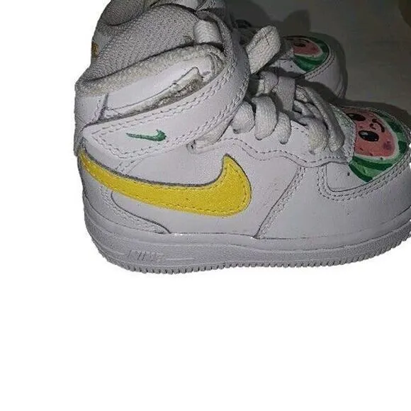 Nike Air Force 1 Toddler Custom cocomelon shoes! 'Size 5C