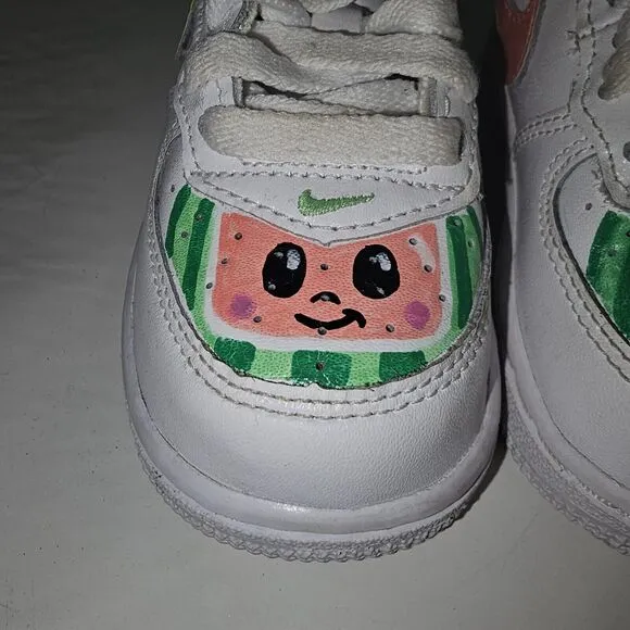 Nike Air Force 1 Toddler Custom cocomelon shoes! 'Size 5C