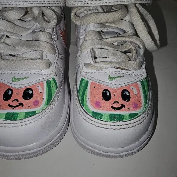 Nike Air Force 1 Toddler Custom cocomelon shoes! 'Size 5C