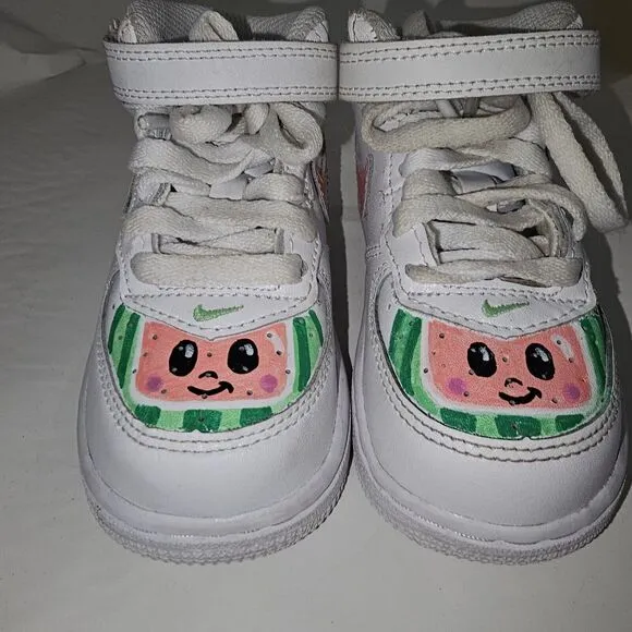 Nike Air Force 1 Toddler Custom cocomelon shoes! 'Size 5C