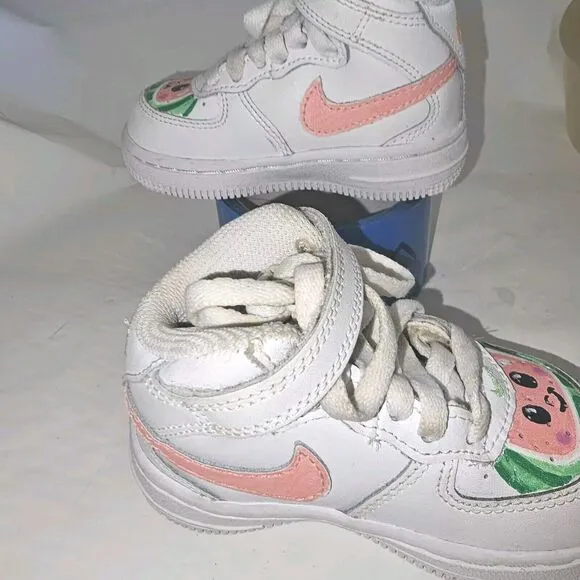 Nike Air Force 1 Toddler Custom cocomelon shoes! 'Size 5C