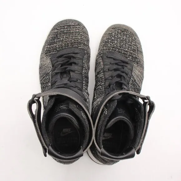 Nike Air Force 1 Ultra Flyknit Mid Men's 11 Shoes Black White Sneaker 817420 004