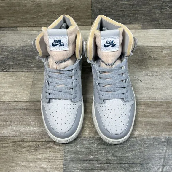 Nike Air Jordan 1 High CMFT London Men's 7.5 Gray White Shoes DH4268-001