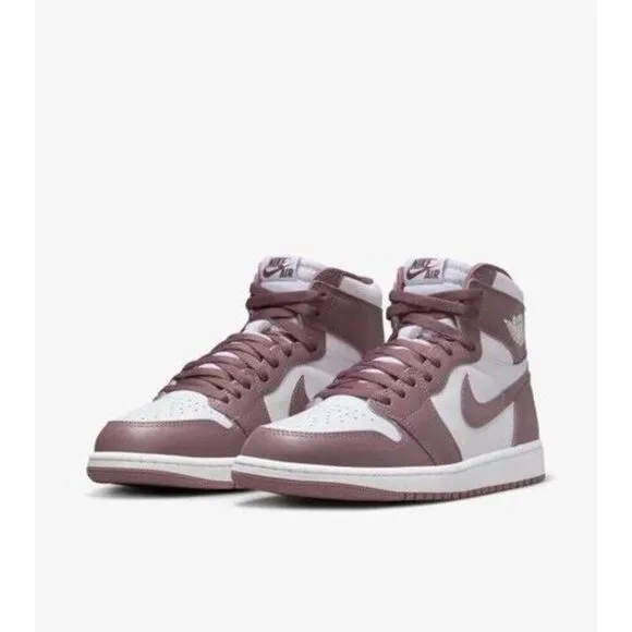 Nike Air Jordan 1 High OG DZ5485-105 Sneakers Men's White Mauve Shoes NR9875