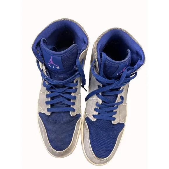 Nike Air Jordan 1 Matte silver laser purple men’s basketball shoes sneakers size