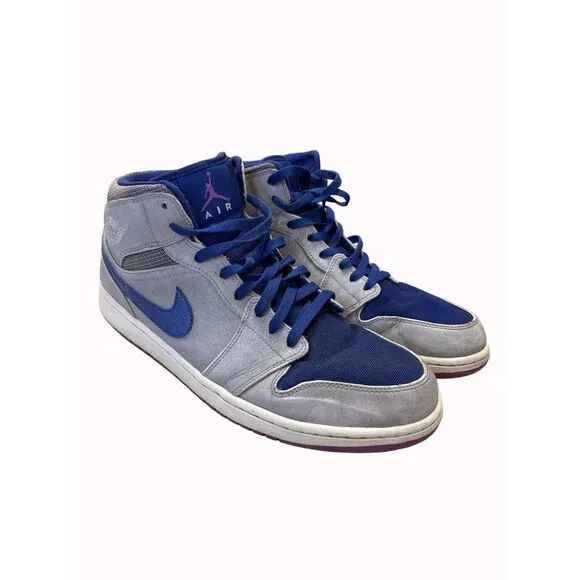 Nike Air Jordan 1 Matte silver laser purple men’s basketball shoes sneakers size